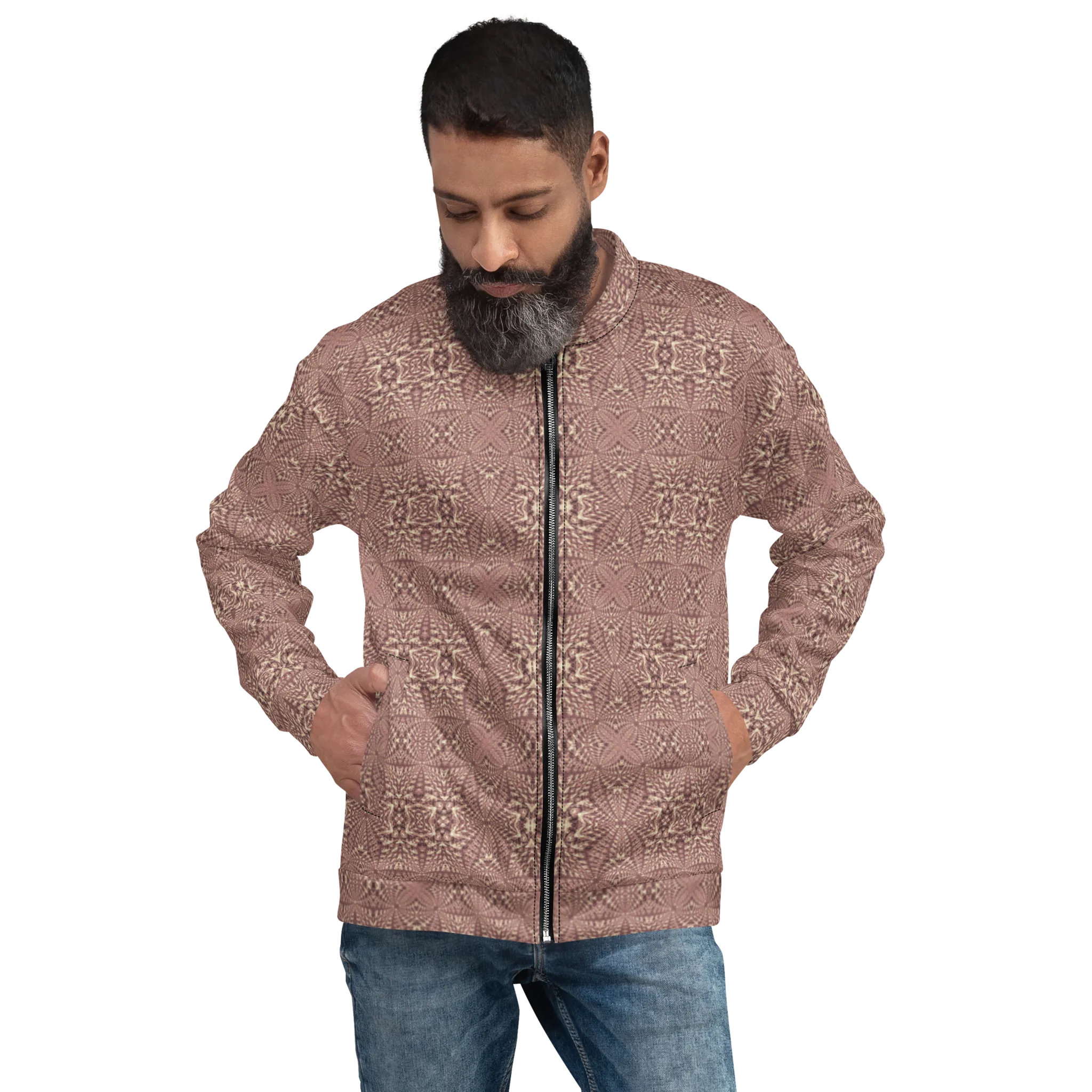 Recursia Fabrique Unknown I Men's Bomber Jacket In Pink