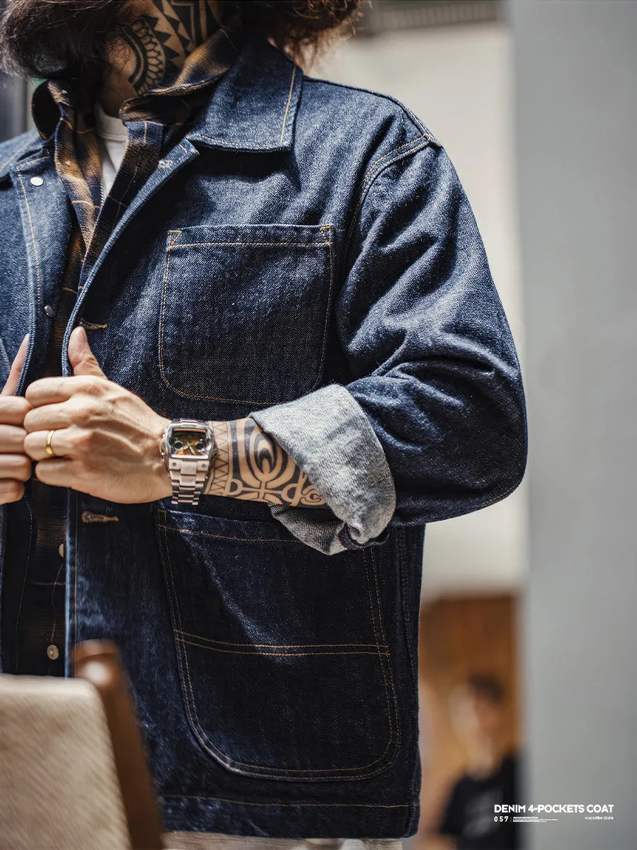 Retro Four-pocket Denim Jacket