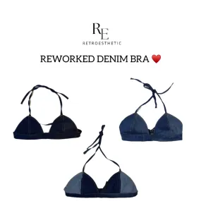 REWORKED DENIM BRA (AW24)