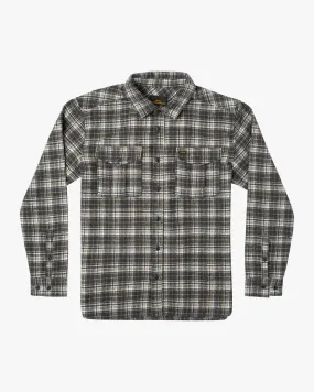 Reynolds Long Sleeve Flannel Shirt - Black