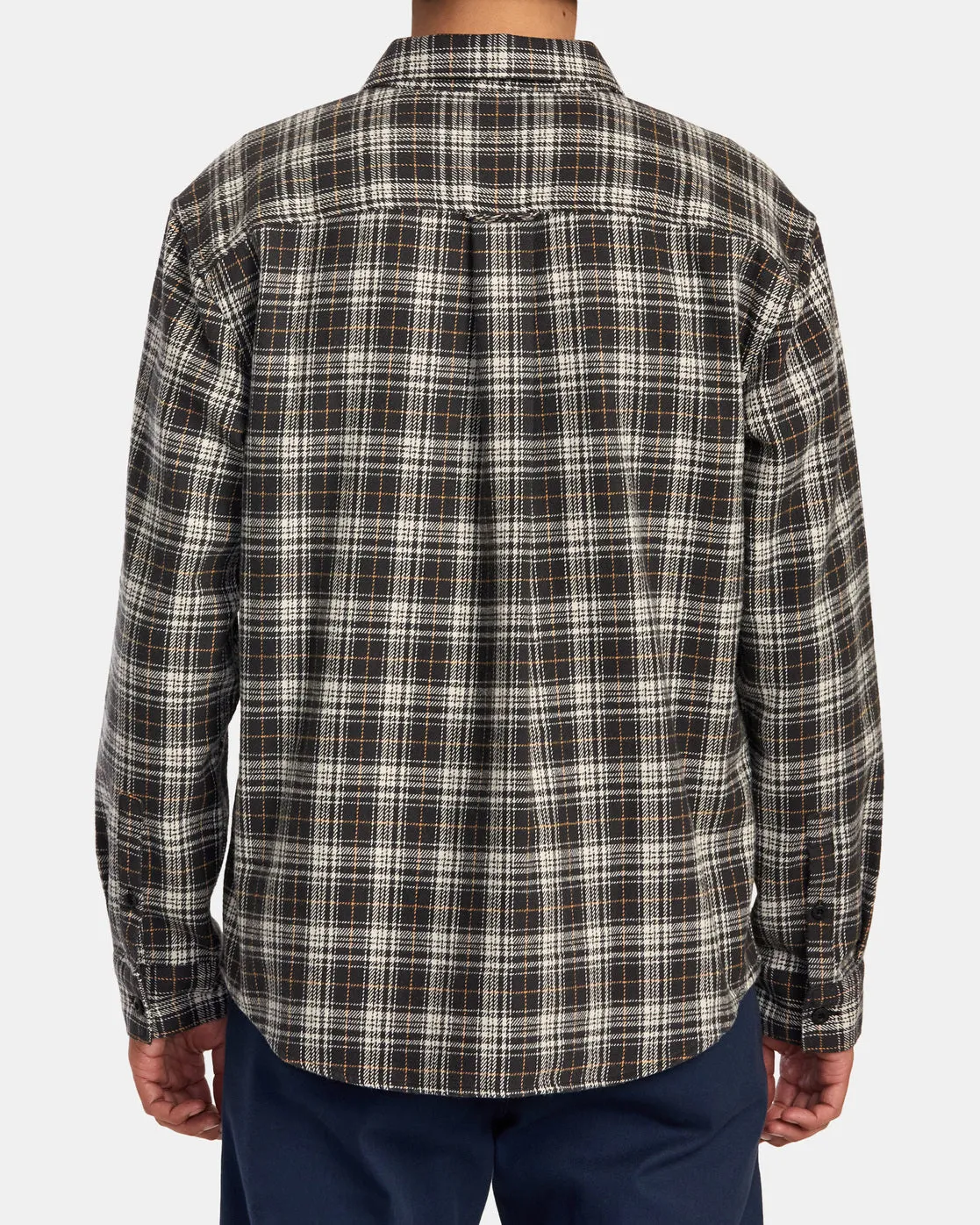 Reynolds Long Sleeve Flannel Shirt - Black