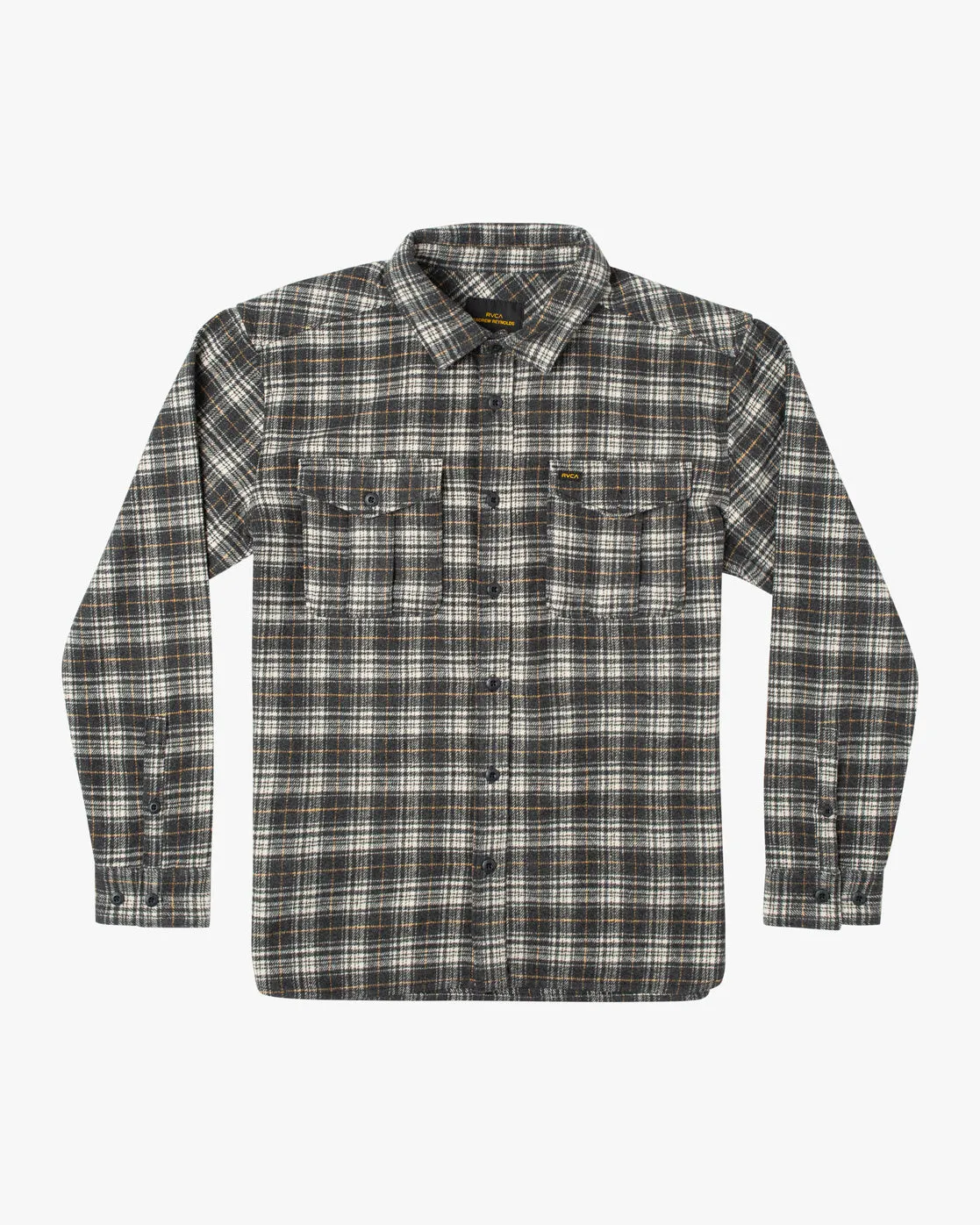 Reynolds Long Sleeve Flannel Shirt - Black