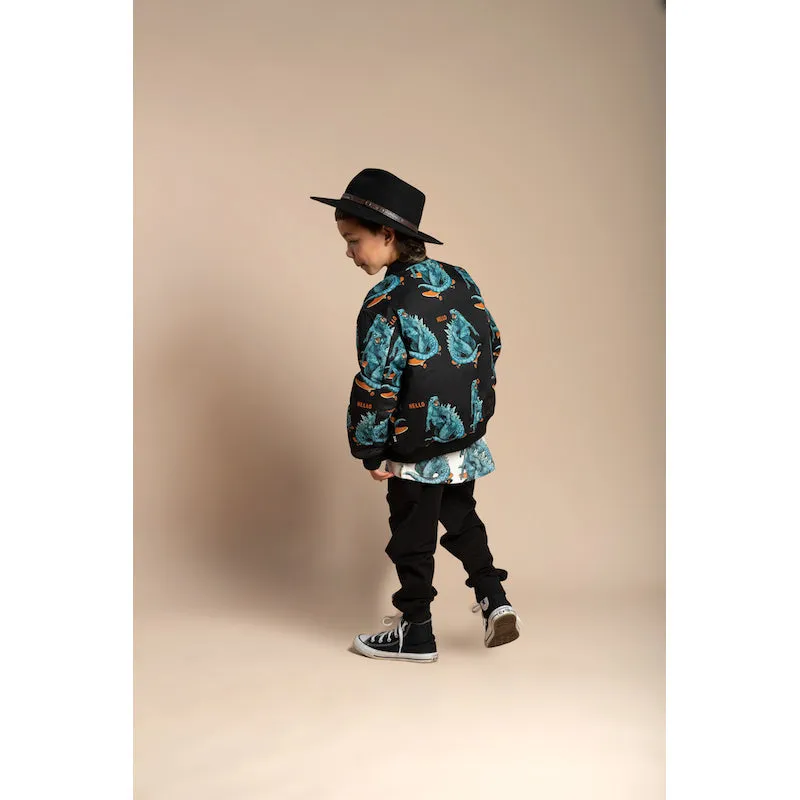 Rock Your Kid Hello Dino Zip Front Jacket