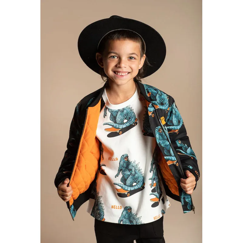 Rock Your Kid Hello Dino Zip Front Jacket