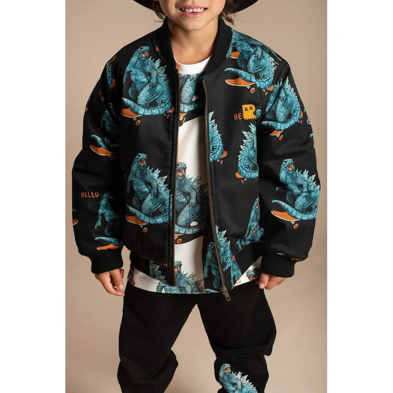 Rock Your Kid Hello Dino Zip Front Jacket