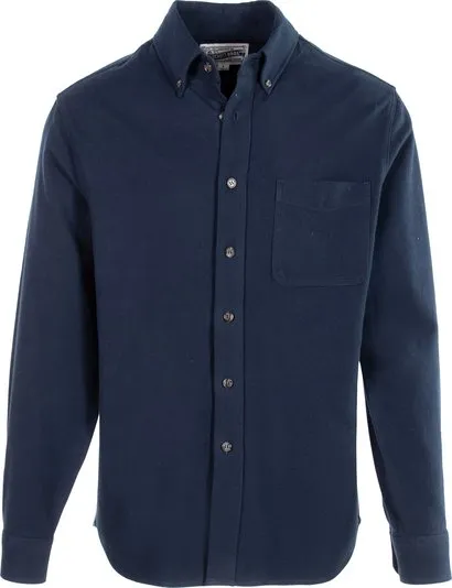 Schott NYC Cotton Flannel Shirt - Navy