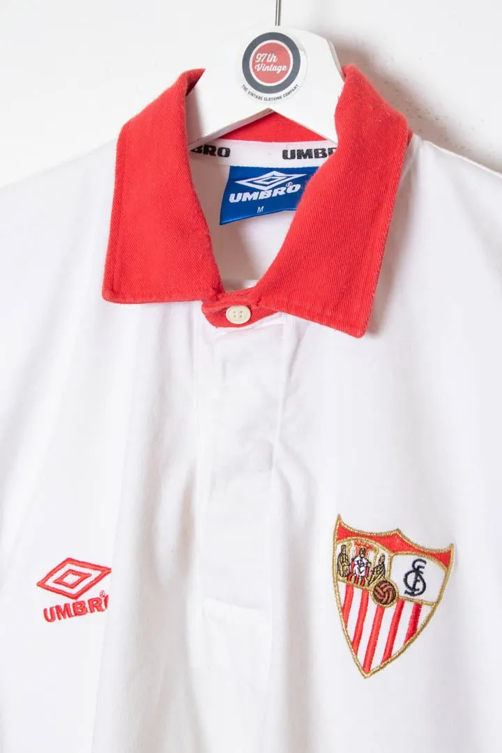 Sevilla Umbro Longsleeve Polo Shirt (M)