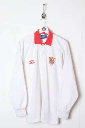 Sevilla Umbro Longsleeve Polo Shirt (M)