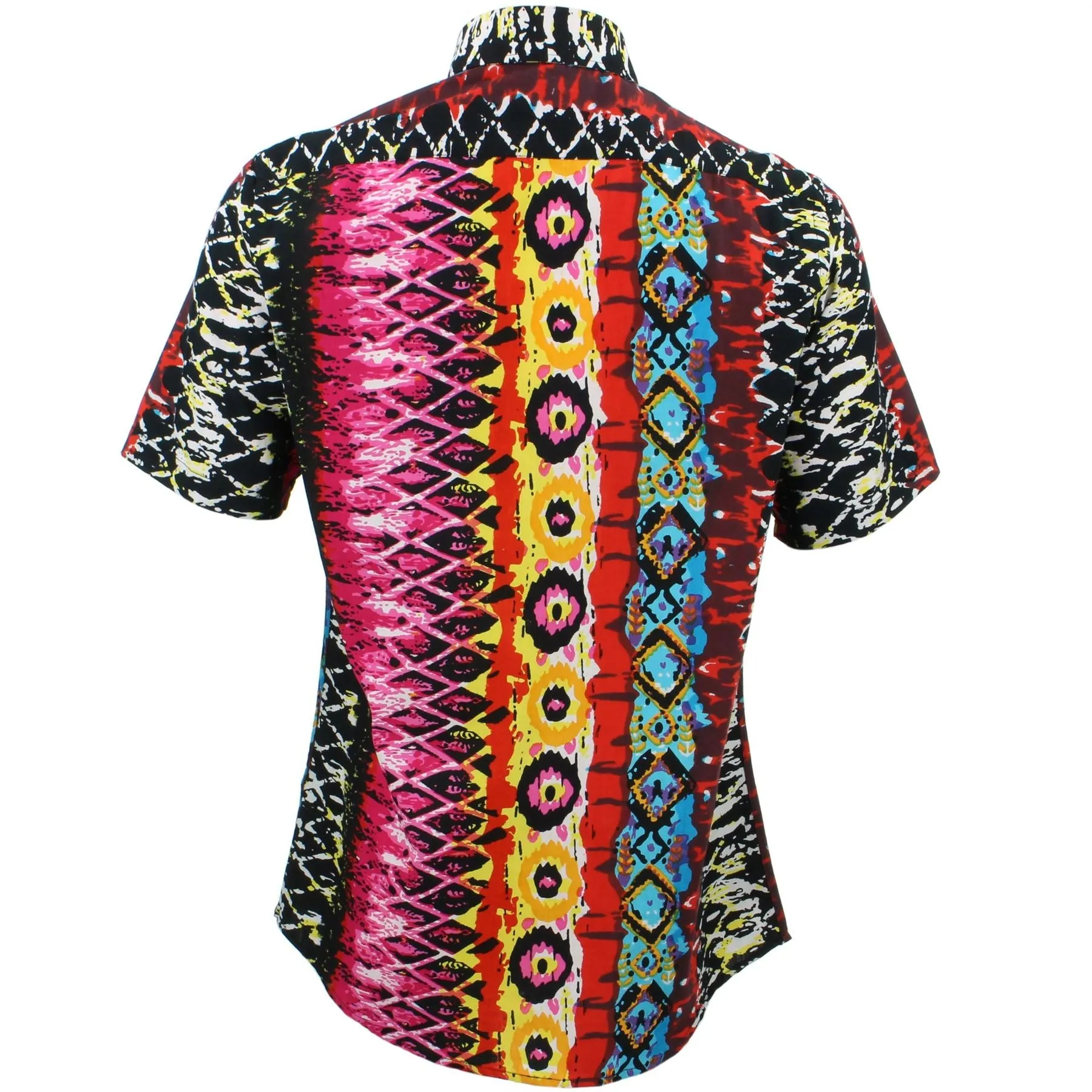 Slim Fit Short Sleeve Shirt - Psychedelic Snakeskin