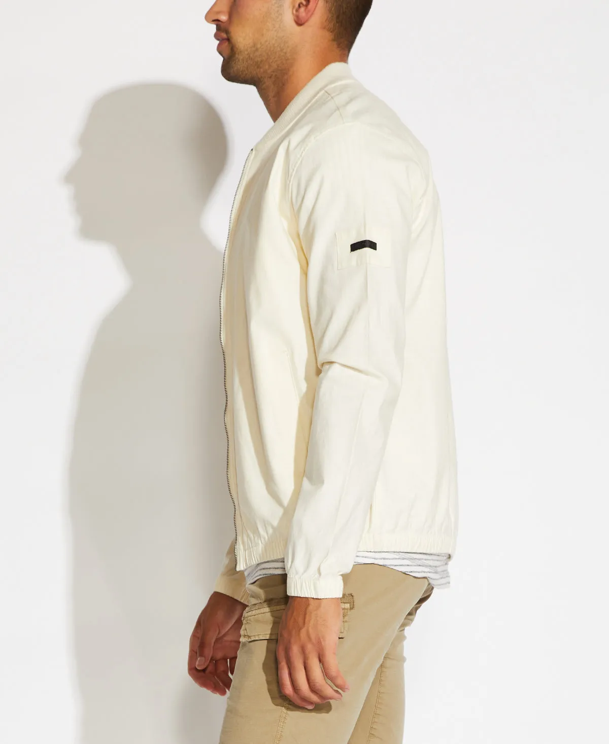 Tarek Bomber Jacket (Beige)