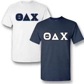 Theta Delta Chi Lettered T-Shirt, 2-Pack Bundle Deal - TWILL