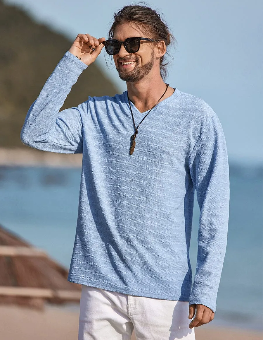 V-neck Long Sleeves Shirt