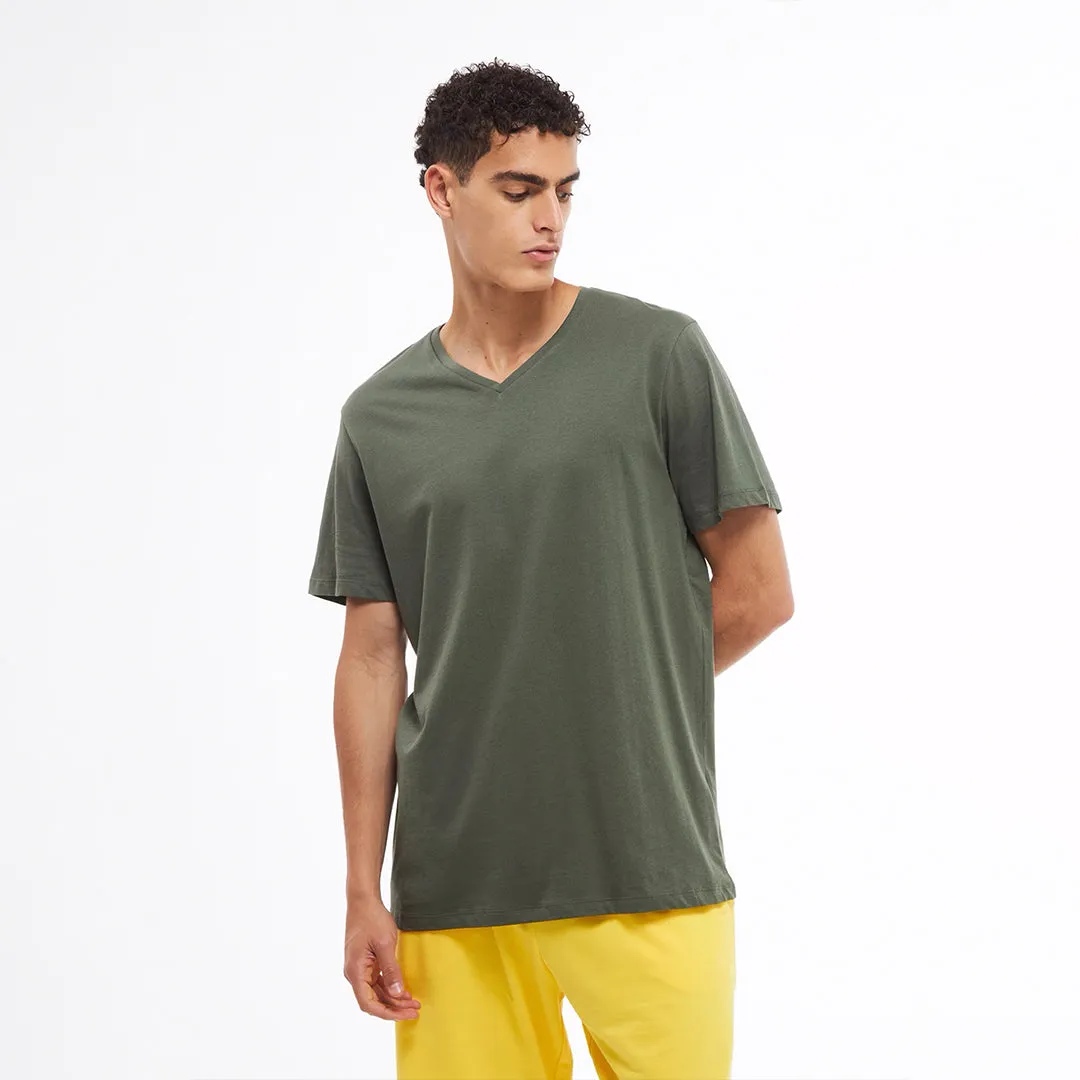 V-Neck Short Sleeve T-Shirt