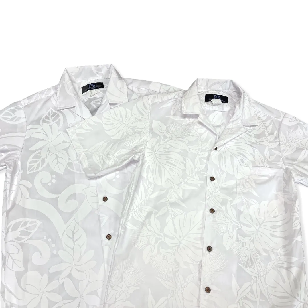 White Hawaiian Shirts | Plumeria 011