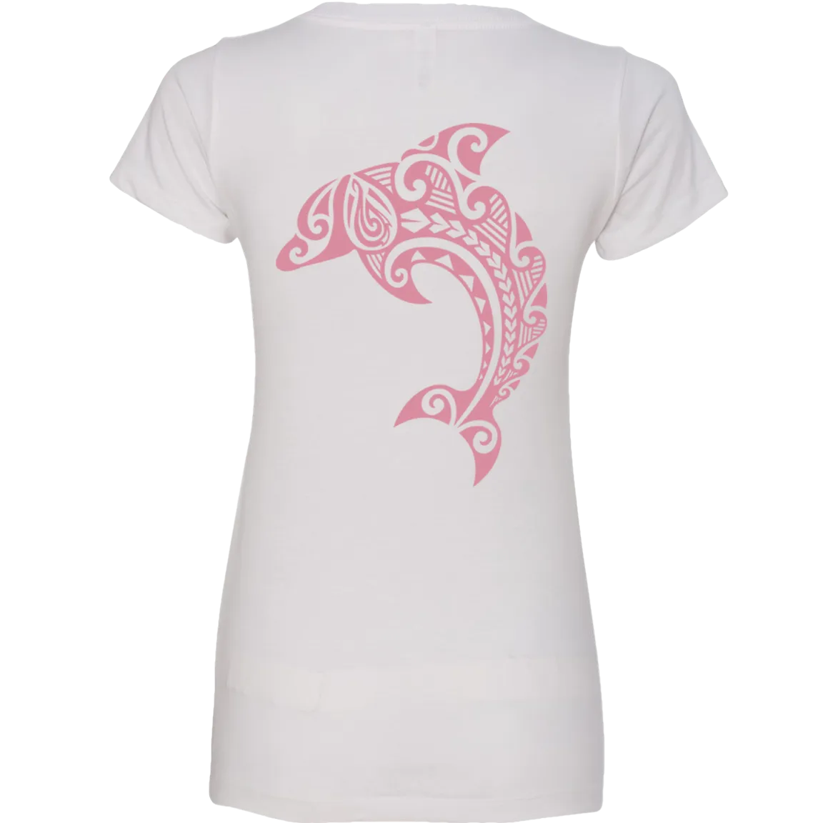 Women's Leaping Dolphin V-Neck Tee