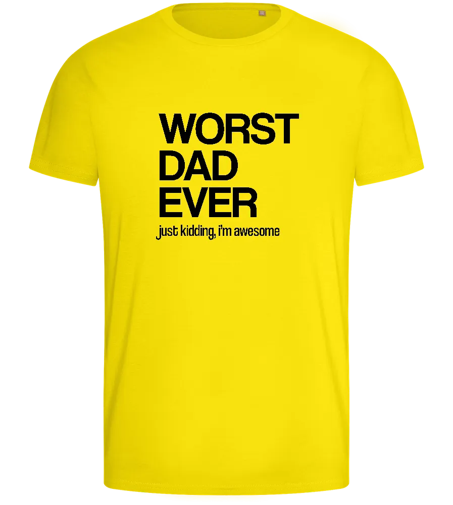 Worst Dad Ever JK Design - Basic men's fitted t-shirt