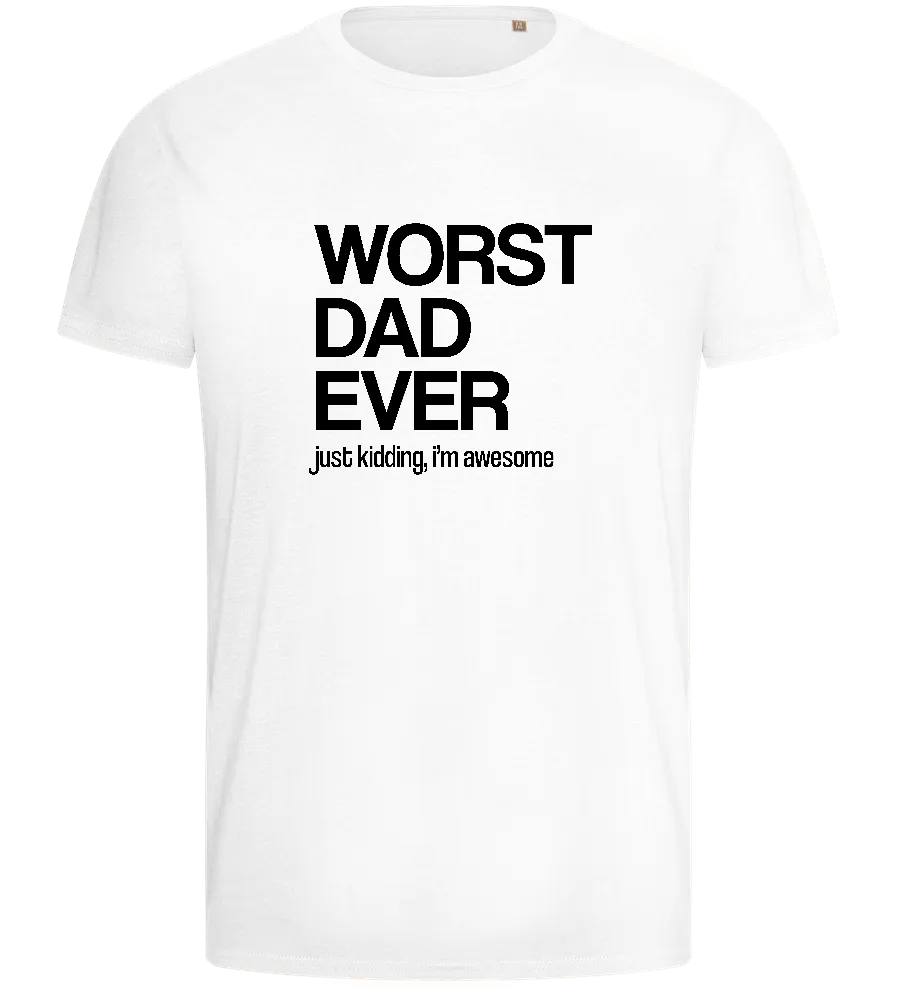 Worst Dad Ever JK Design - Basic men's fitted t-shirt